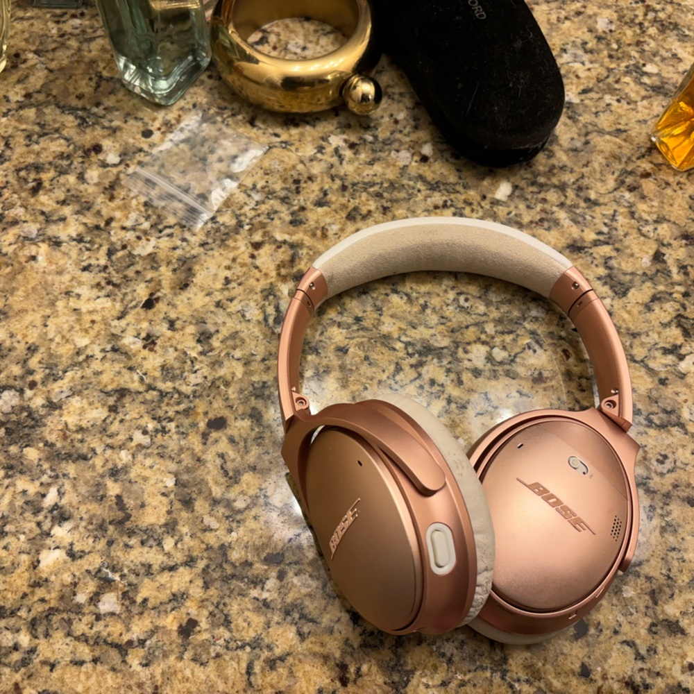 Rose Gold Bose Headphones